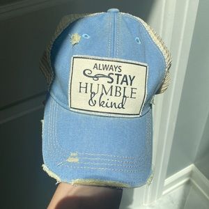 Distressed Headmost Stay Humble And Kind Hat